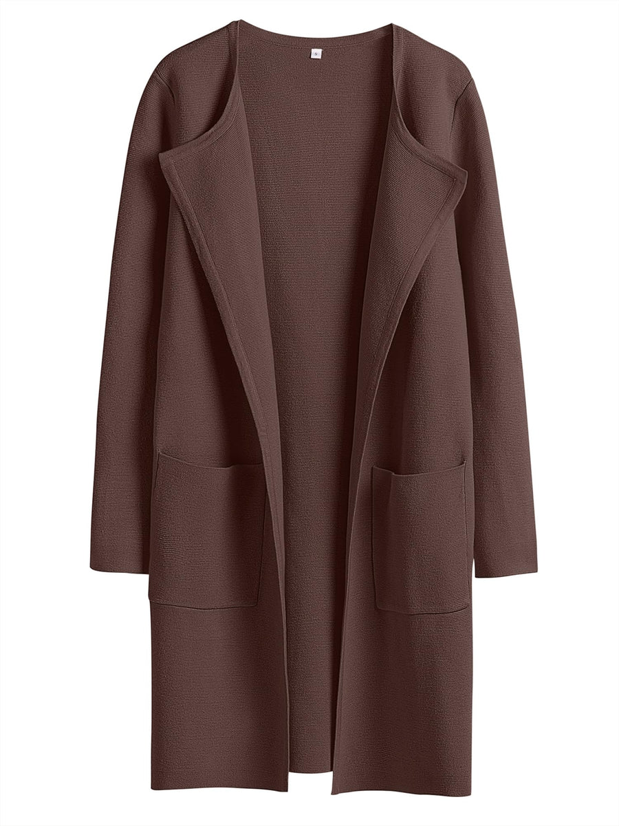 Women's Fall Cardigan Sweater, Solid Color