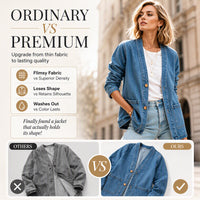 Denim Made Easy | Women’s V-Neck Denim Cardigan