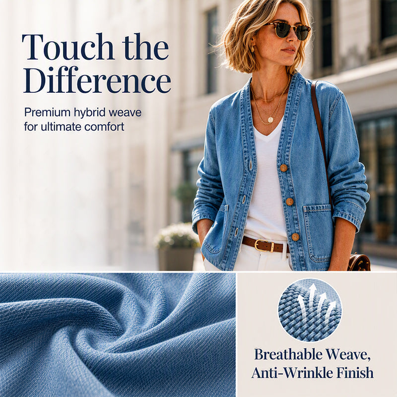 Denim Made Easy | Women’s V-Neck Denim Cardigan