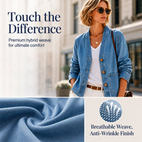 Denim Made Easy | Women’s V-Neck Denim Cardigan