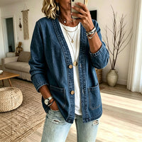 Denim Made Easy | Women’s V-Neck Denim Cardigan