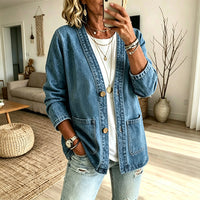 Denim Made Easy | Women’s V-Neck Denim Cardigan