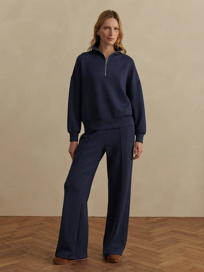 Women's DoubleSoft Half-Zip Sweat Set, Thickened