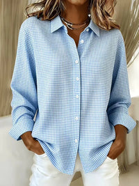 New Arrivals🔥Women's Gingham Check Button-Down Shirt