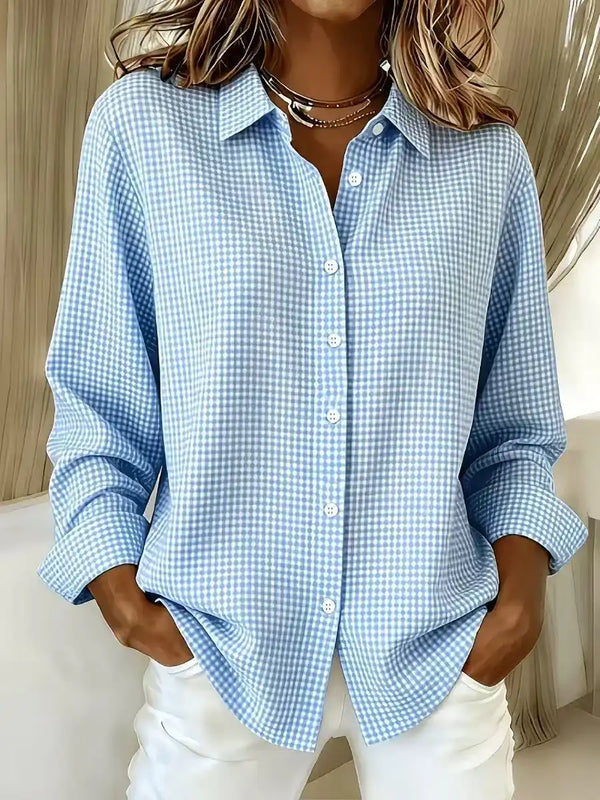 New Arrivals🔥Women's Gingham Check Button-Down Shirt