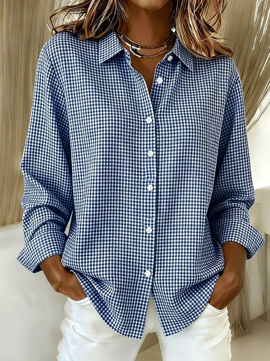 New Arrivals🔥Women's Gingham Check Button-Down Shirt