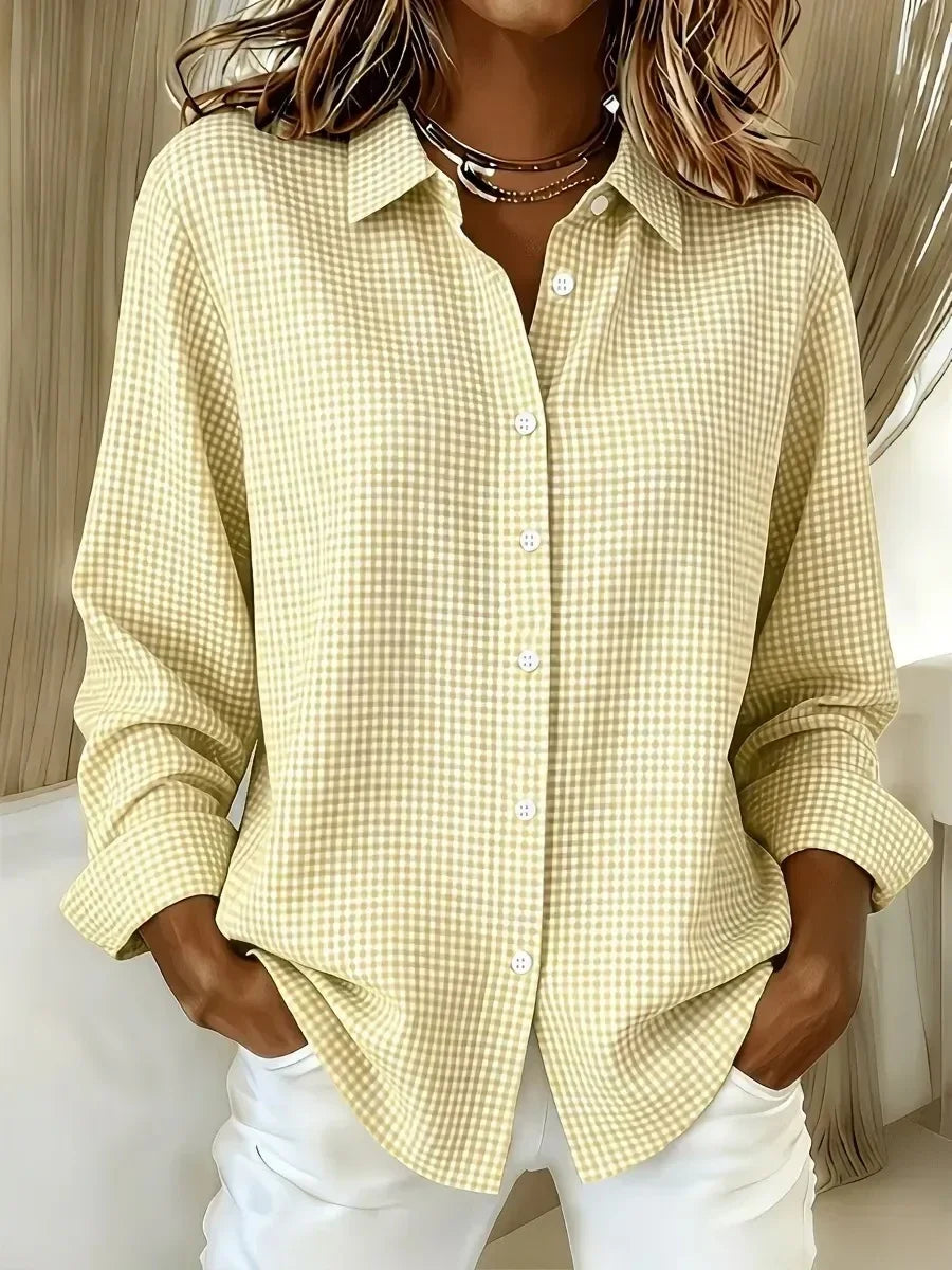 New Arrivals🔥Women's Gingham Check Button-Down Shirt