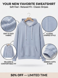 Women’s Striped Hoodie – Soft, Comfortable & Flattering Fit (50% OFF)