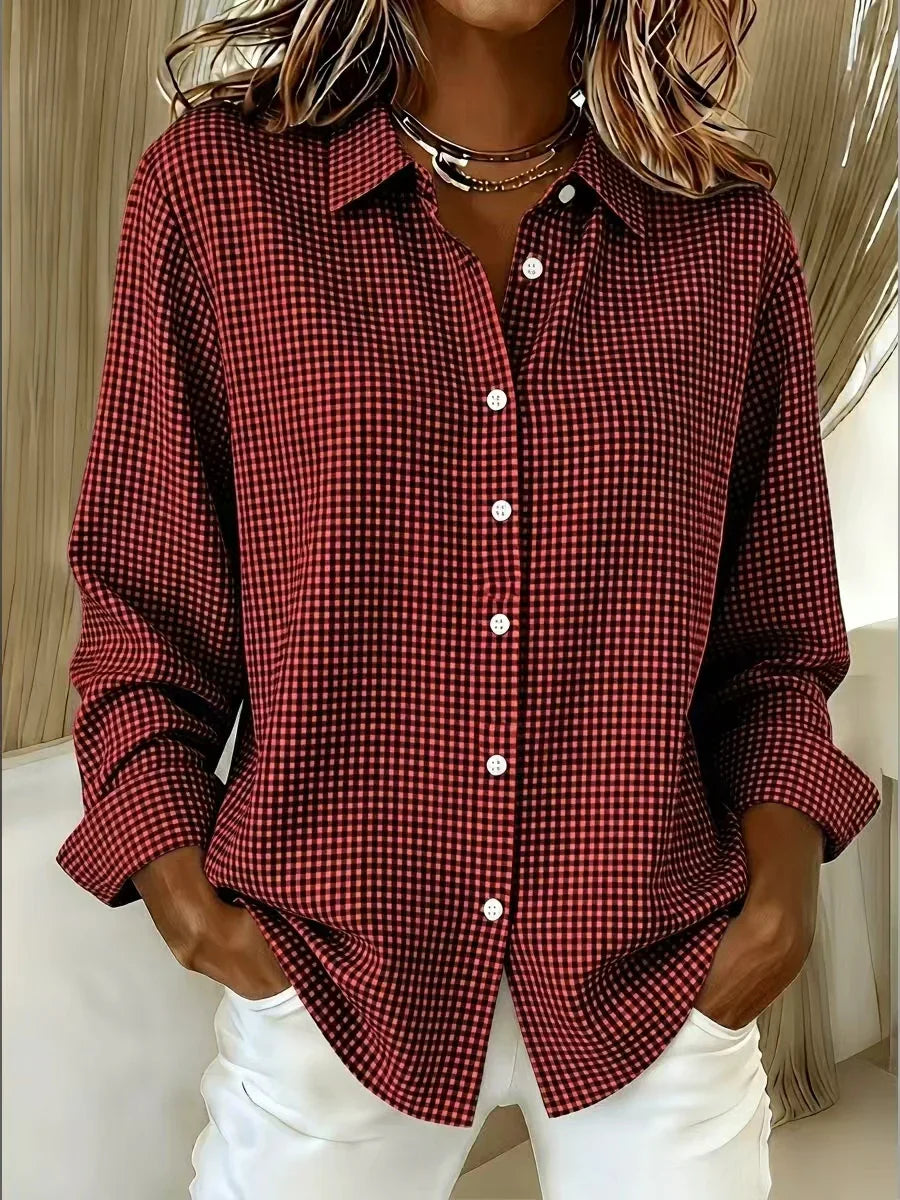New Arrival 🔥 Women's Plaid Button-Down Shirt