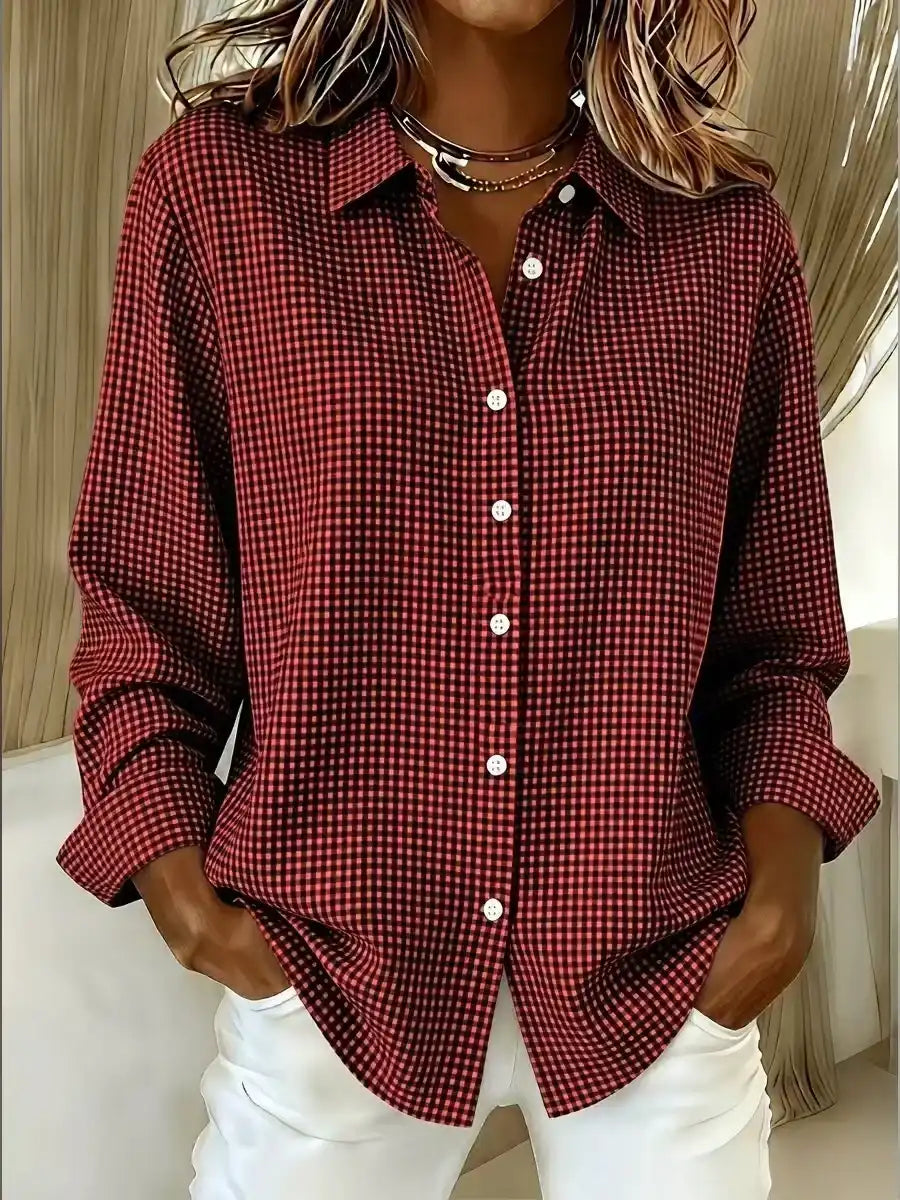 New Arrival 🔥 Women's Plaid Button-Down Shirt