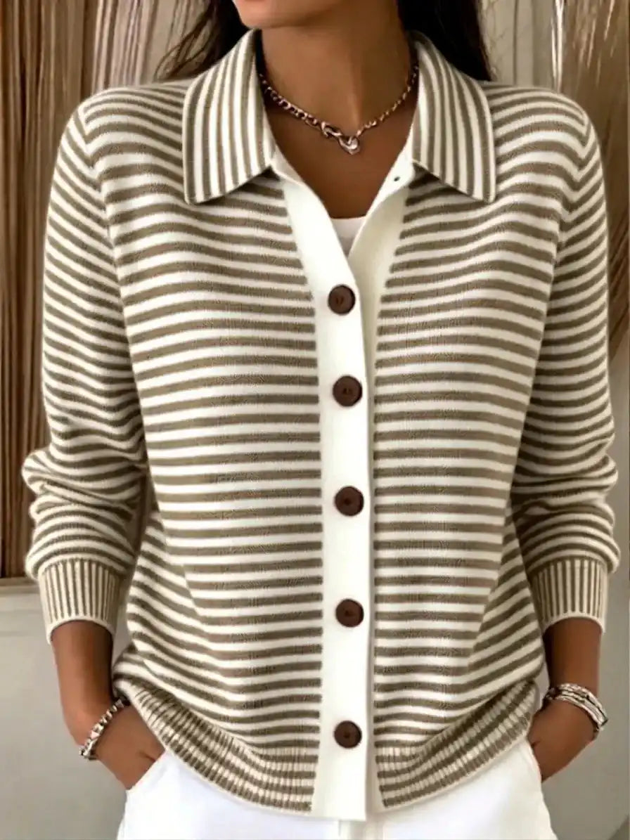 Women's Striped Knit Top