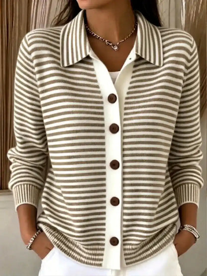 Women's Striped Knit Top