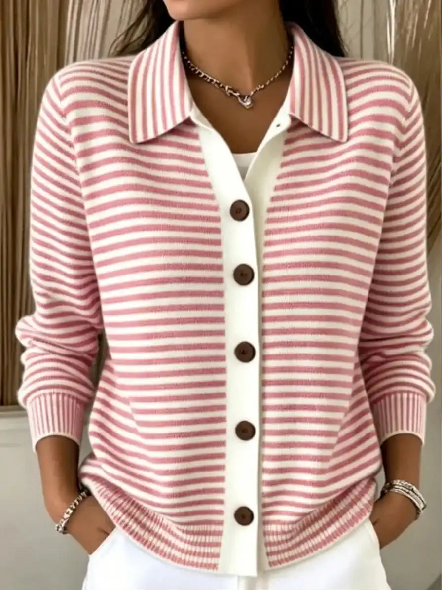 Women's Striped Knit Top