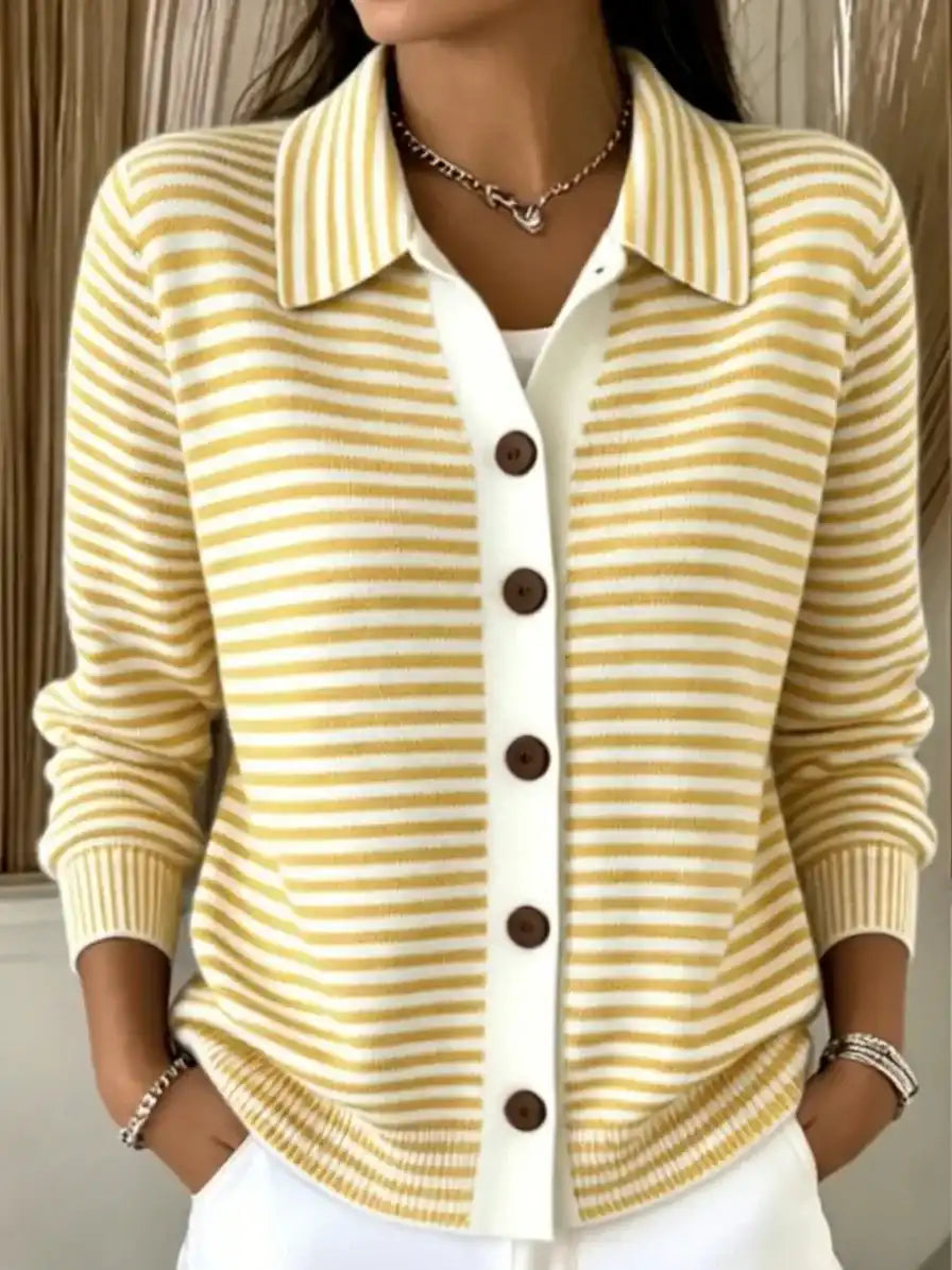 Women's Striped Knit Top