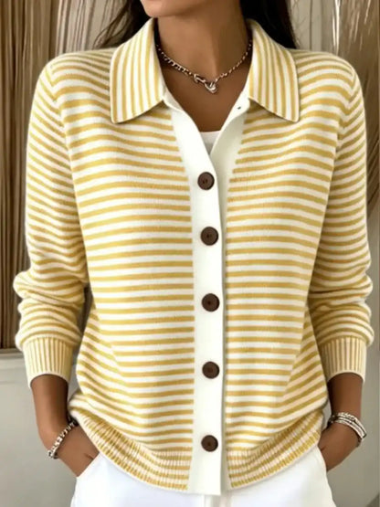 Women's Striped Knit Top