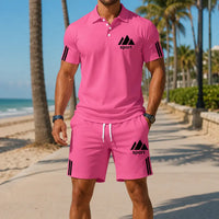 ⏰ LAST DAY SAVE 50%🔥-Herren Sommer-Set mit Polohemdund Shorts