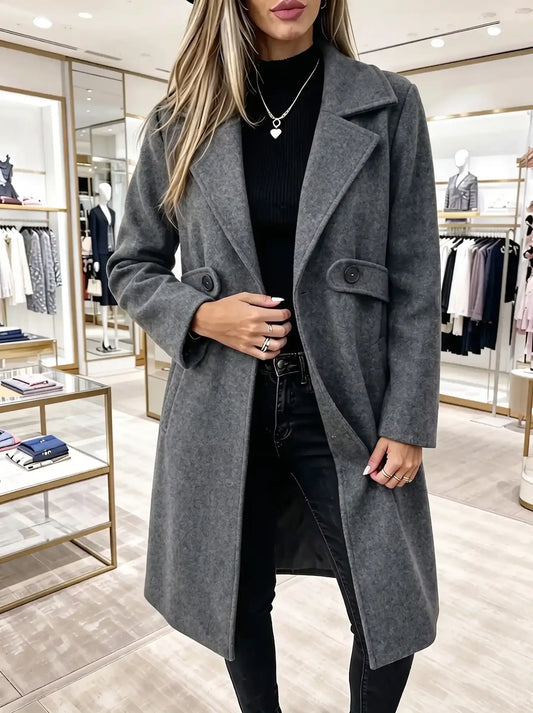 New Arrivals🔥Classic Wool Coat Women's Camel Lace-Up Casual Coat