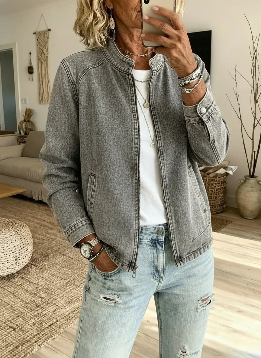 New Arrival 🔥Women's Vintage Denim Zip Jacket