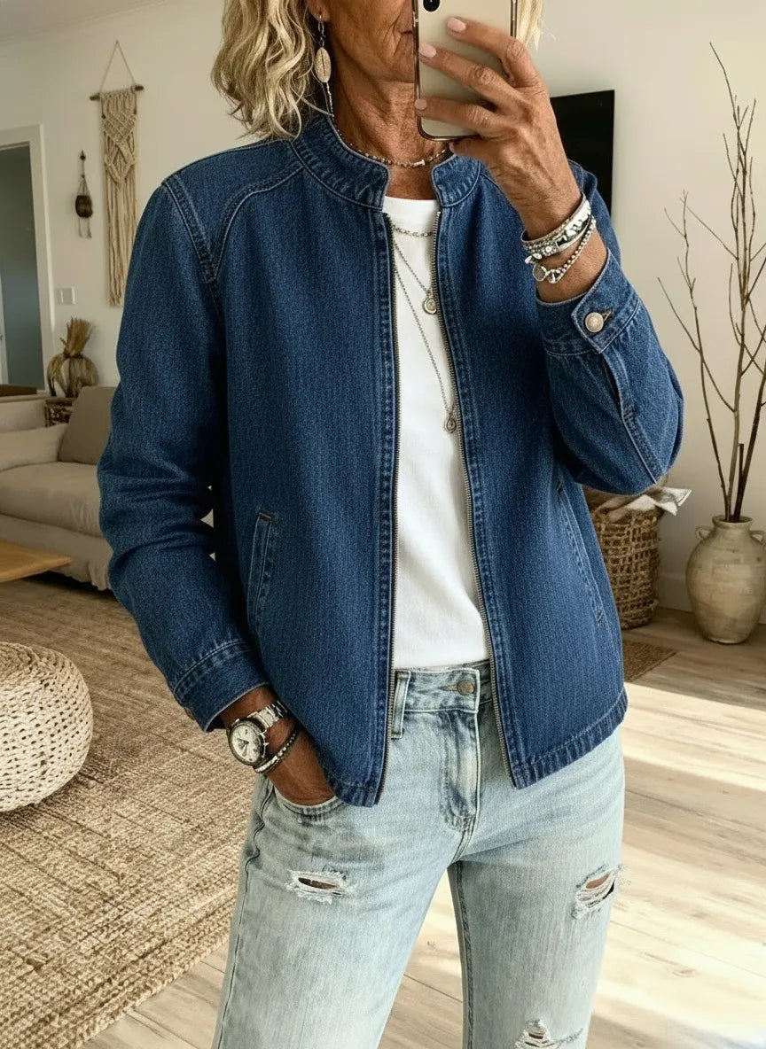 New Arrival 🔥Women's Vintage Denim Zip Jacket