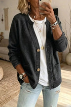 New Arrival 🔥Women's Washed Denim Knit Cardigan