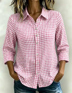 New Arrivals🔥Women's Gingham Check Button-Down Shirt