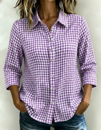 New Arrivals🔥Women's Gingham Check Button-Down Shirt