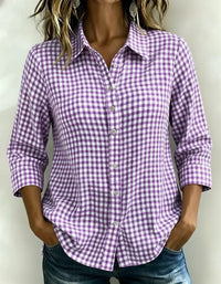 New Arrivals🔥Women's Gingham Check Button-Down Shirt