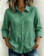 New Arrivals🔥Women's Gingham Check Button-Down Shirt