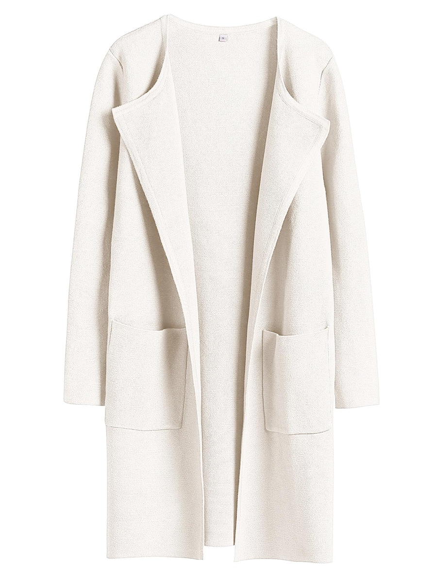 Women's Fall Cardigan Sweater, Solid Color