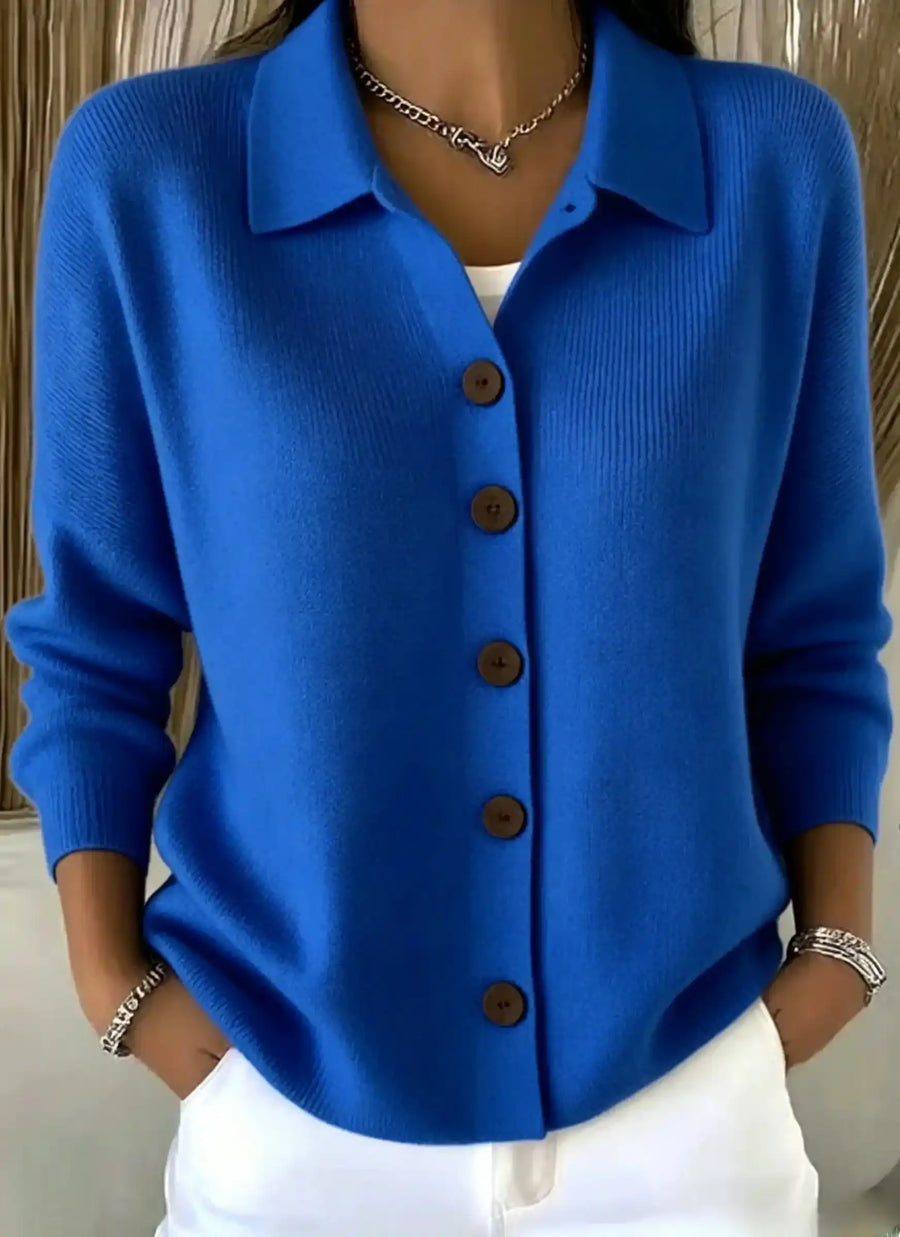 CLEARANCE SALE🔥Women's Cotton Plain Long Sleeve Comfy Casual Cardigan