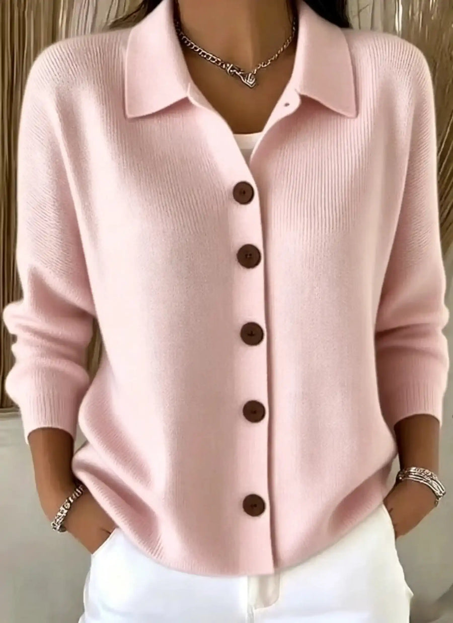 CLEARANCE SALE🔥Women's Cotton Plain Long Sleeve Comfy Casual Cardigan