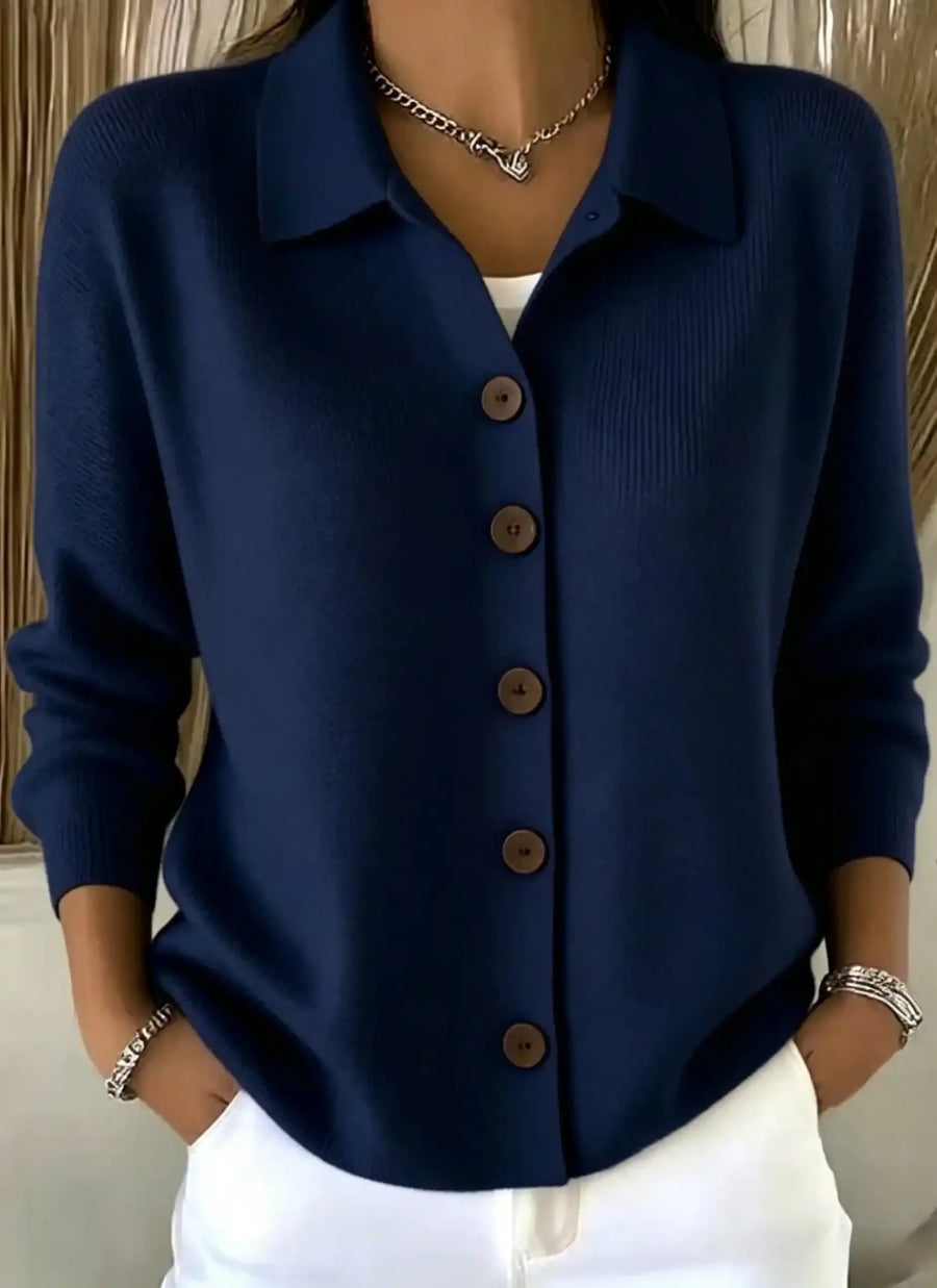 CLEARANCE SALE🔥Women's Cotton Plain Long Sleeve Comfy Casual Cardigan