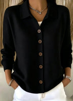 CLEARANCE SALE🔥Women's Cotton Plain Long Sleeve Comfy Casual Cardigan