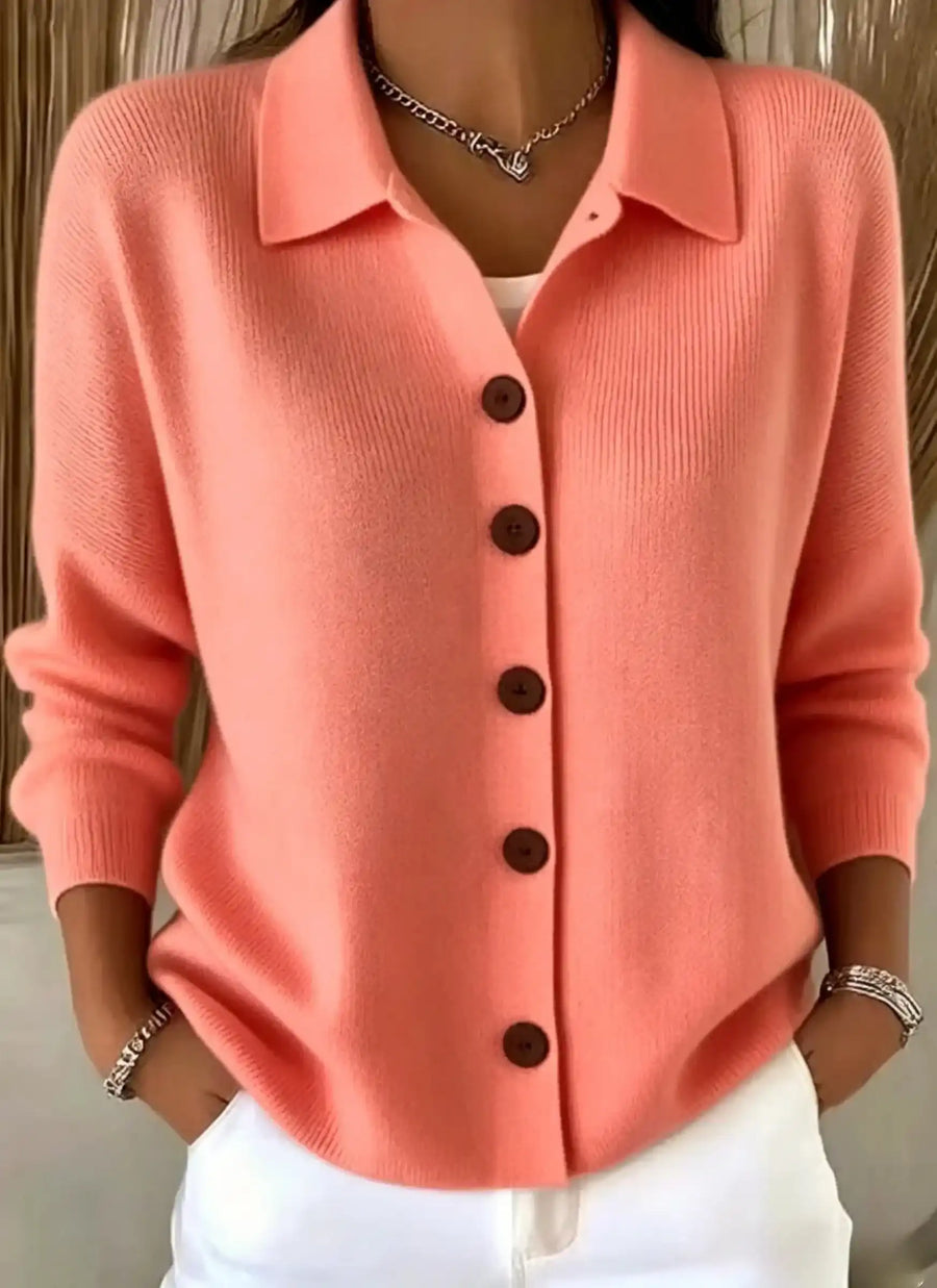 CLEARANCE SALE🔥Women's Cotton Plain Long Sleeve Comfy Casual Cardigan