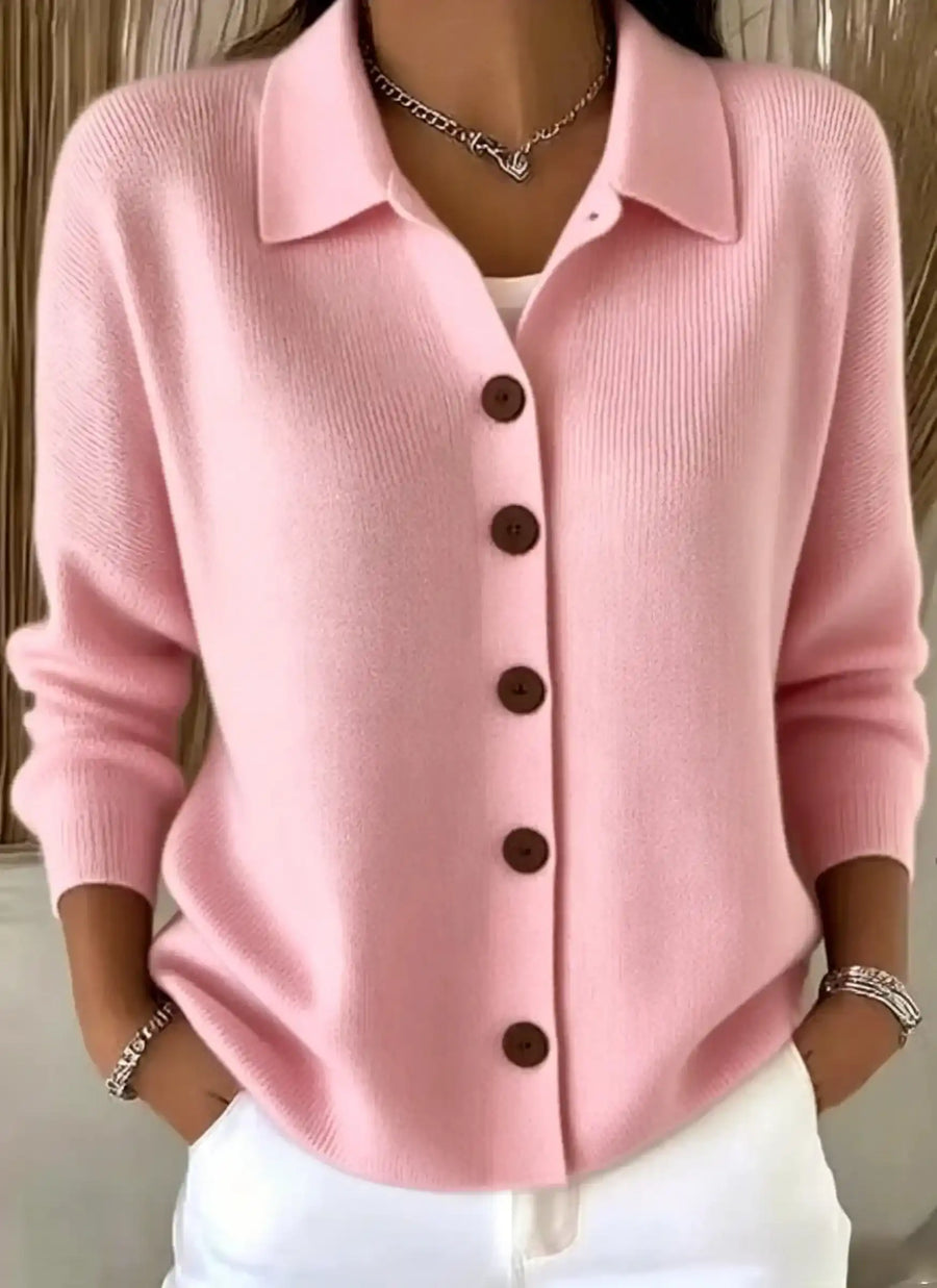 CLEARANCE SALE🔥Women's Cotton Plain Long Sleeve Comfy Casual Cardigan