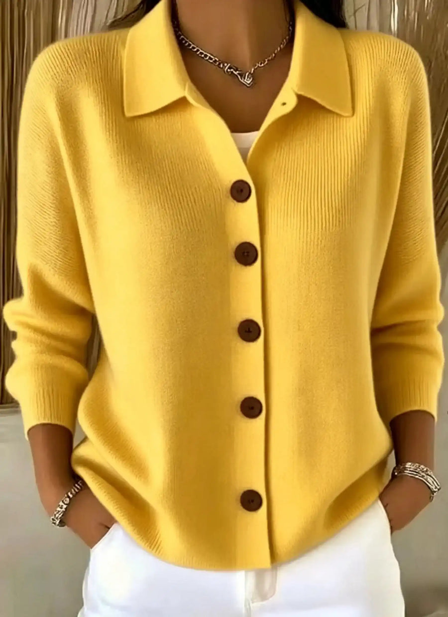 CLEARANCE SALE🔥Women's Cotton Plain Long Sleeve Comfy Casual Cardigan