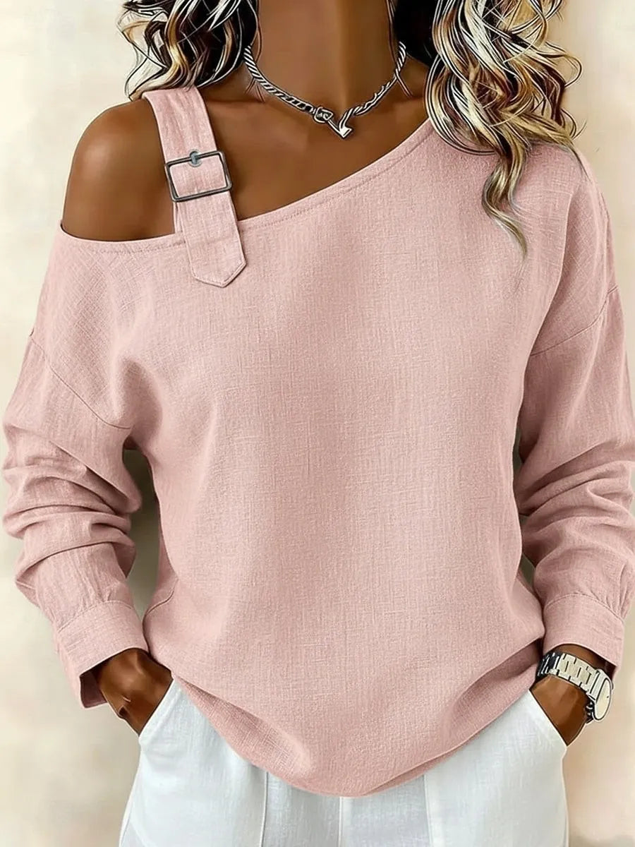 New Arrivals🔥Women's Off-Shoulder Long Sleeve Blouse