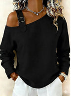 New Arrivals🔥Women's Off-Shoulder Long Sleeve Blouse