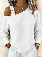 New Arrivals🔥Women's Off-Shoulder Long Sleeve Blouse