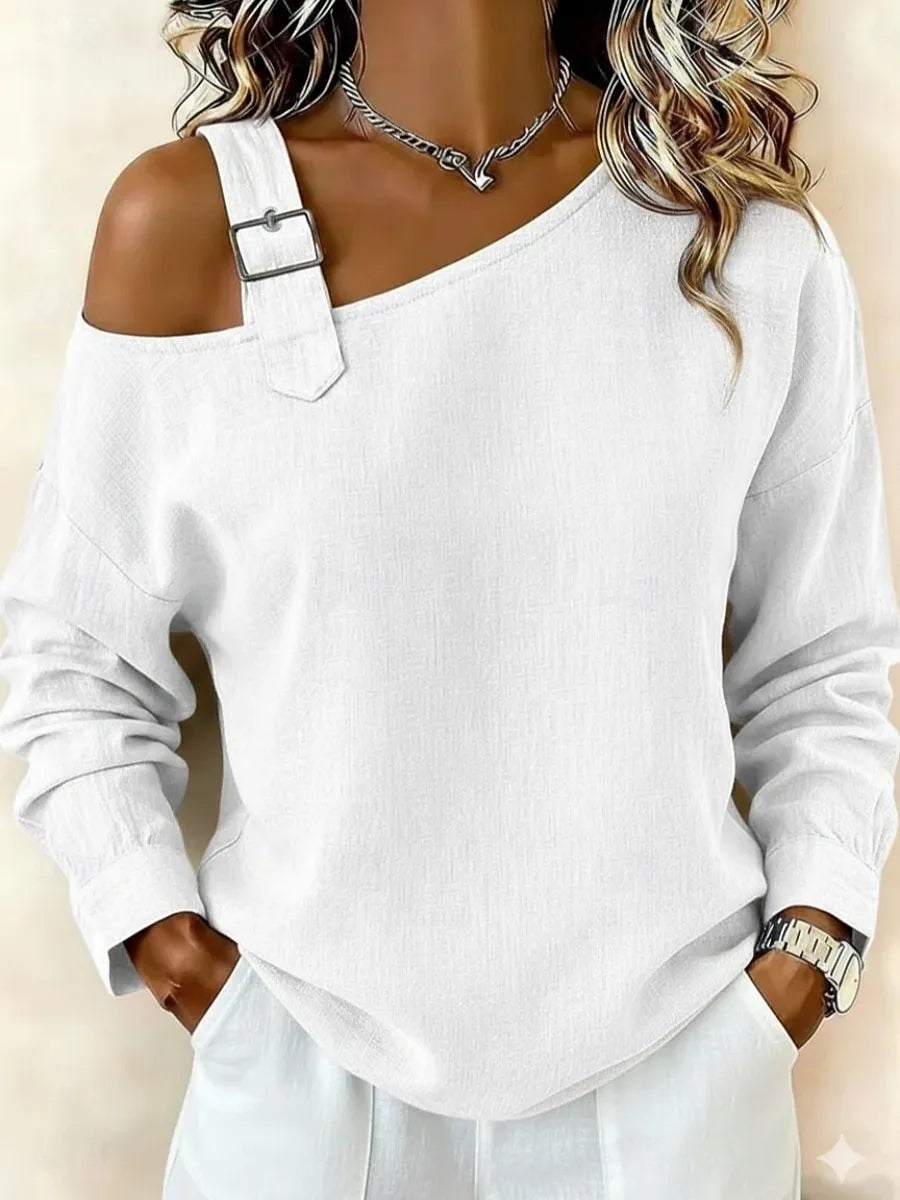 New Arrivals🔥Women's Off-Shoulder Long Sleeve Blouse