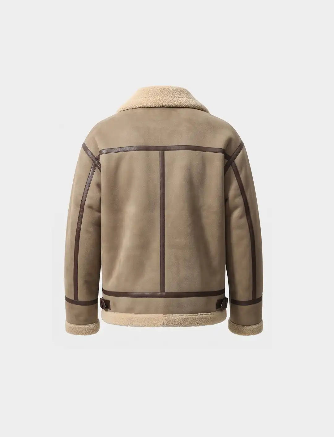Men’s Premium Shearling Sheepskin Bomber Jacket KDKMO50