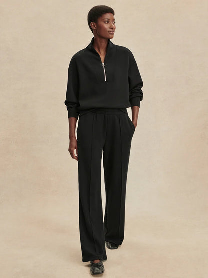 Women's DoubleSoft Half-Zip Sweat Set, Thickened