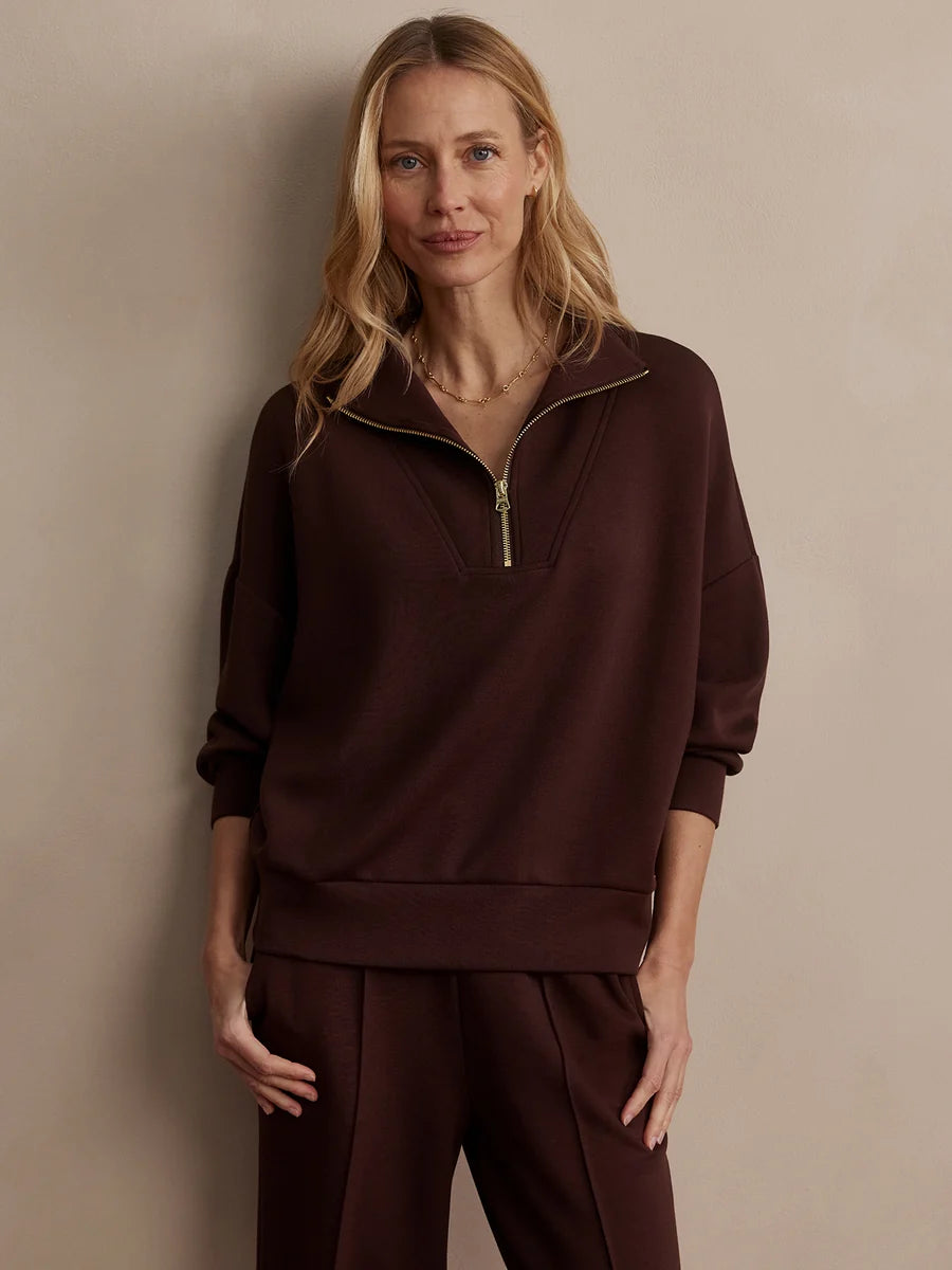 Women's DoubleSoft Half-Zip Sweat Set, Thickened