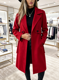 New Arrivals🔥Classic Wool Coat Women's Camel Lace-Up Casual Coat
